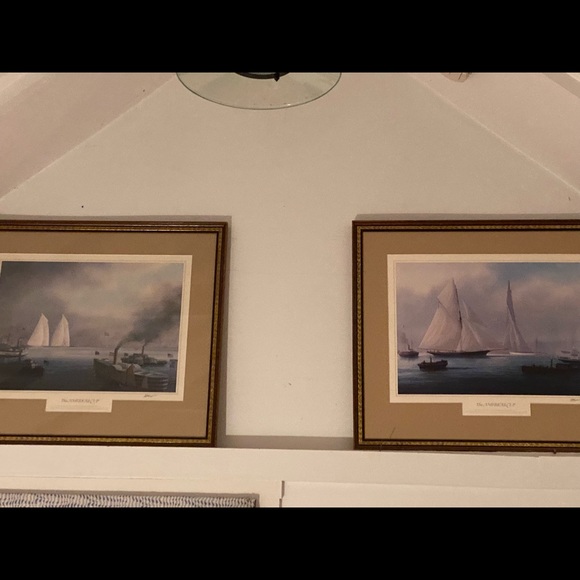 A set of America’s Cup 1899 1887. Tim Thomson Lithograph - Picture 4 of 13